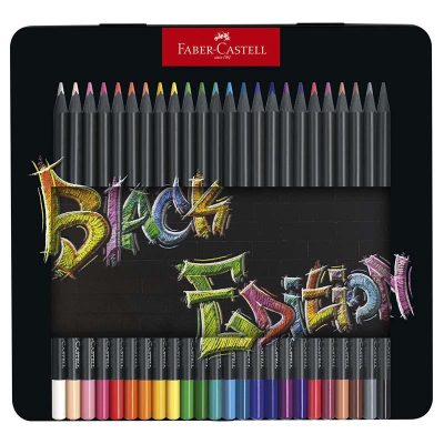 LAPICES FABER CASTELL BLACK EDITION LATA/24