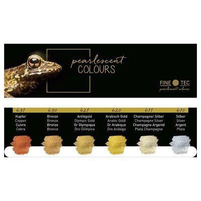 ACUARELAS FINETEC NACARADAS METALIC 6 UDS