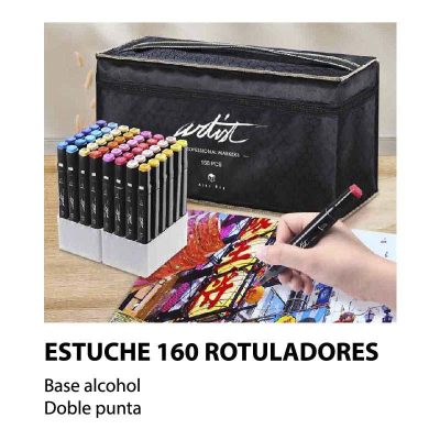 ROTULADOR ALEX BOG ARTIST ESTUCHE 160 COLORES