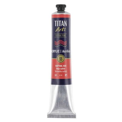 ACRILICO TITAN 60ML ROJO NAFTOL 33