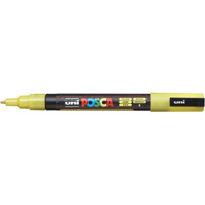 ROTULADOR POSCA PC-3ML AMARILLO PURPURINA&