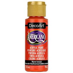 PINTURA AMERICANA 59ml WARM SUNSET  ROJO  No 385