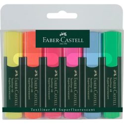 RESALTADOR FABER TEXTLINER 48 BLISTER 6 COLORES