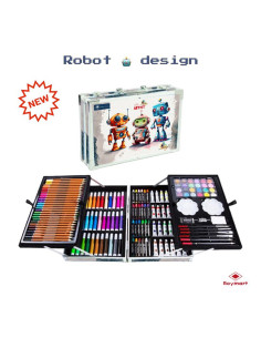 MALETIN ARTISTA LITTLE ARTIST ROBOTS 145 PIEZAS
