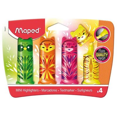 SET FLUORESCENTES MAPED ANIMALES