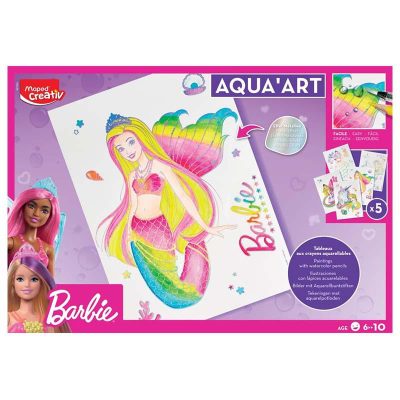 SET LAPICES ACUARELABLES BARBIE MAPED CREATIVE