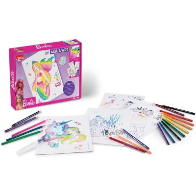 SET LAPICES ACUARELABLES BARBIE MAPED CREATIVE
