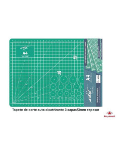 PLANCHA CORTE ROYMART A4 CM VERDE