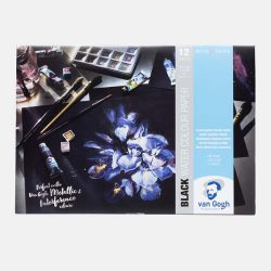 BLOC PARA ACUARELA VAN GOGH A4 260G 12H NEGRO
