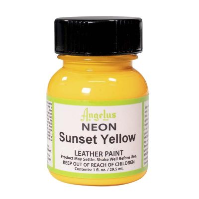 PINTURA CUERO NEON ANGELUS 29 5ml SUNSET YELLOW