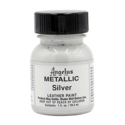 PINTURA CUERO METALIZADA ANGELUS 29 5ml SILVER