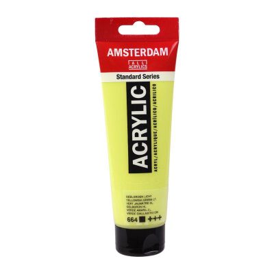 ACRILICO AMSTERDAM 120ML VERDE AMARILLEO CLARO 664