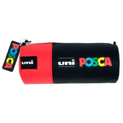 PORTATODO POSCA CILINDRICO ROJO/NEGRO