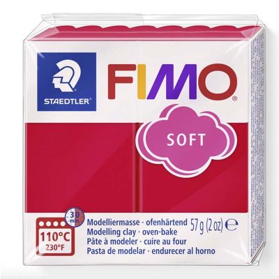 PASTA FIMO SOFT 8020 57gr 24 ROJO