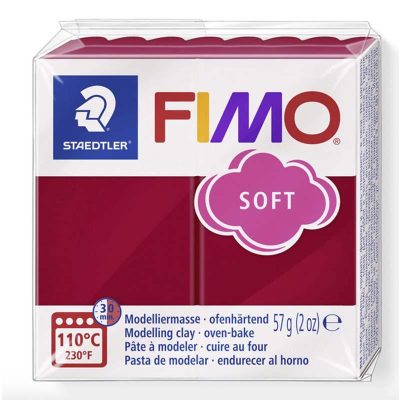 PASTA FIMO SOFT 8020 57gr 26 CARMIN
