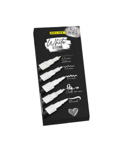 ROTULADOR ACILICO ONLINE BLANCO ESTUCHE 5 UDS