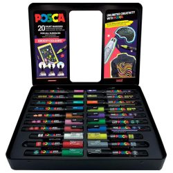 ROTULADOR POSCA MALETA 20 PIEZAS GROOVY COLOURS 2