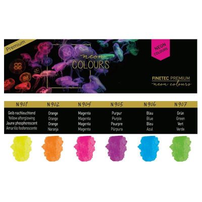 ACUARELAS FINETEC NEON 6 UDS