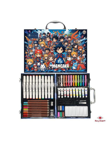 MALETIN ARTISTA LITTLE ARTIST MANGA 53 PIEZAS