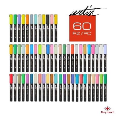 ROTULADOR ACRILICO ALEX BOG 5MM MALETIN 60 COLORES