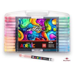 ROTULADOR ACRILICO ALEX BOG PINCEL 48 COLORES