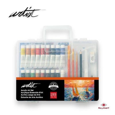 MALETIN ARTISTA INICIACION ACRILICO 28 PIEZAS