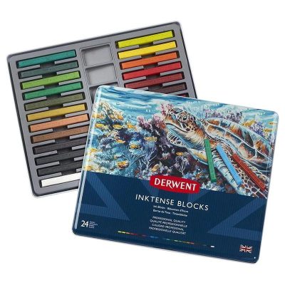 BARRAS ACUARELABLES DERWENT INKTENSE C/24