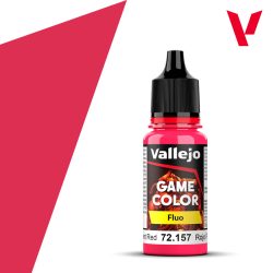 PINTURA VALLEJO GAME FLUO 18 ml ROJO FLUOR