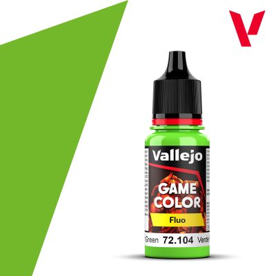 PINTURA VALLEJO GAME FLUO 18 ml VERDE FLUOR