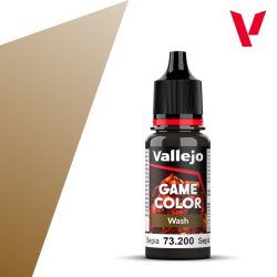 PINTURA VALLEJO GAME WASH 18 ml SEPIA