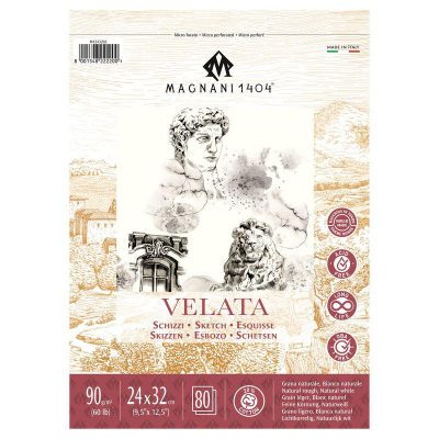 BLOC ESPIRAL MAGNANI VELATA 24x32 220gr 80H