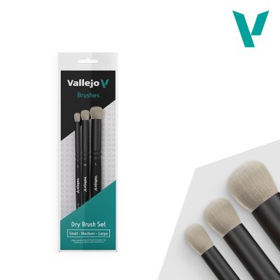 SET PINCELES SECOS VALLEJO PACK 3 UN