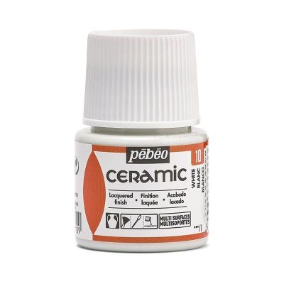 PINTURA CERAMICA PEBEO BLANCO 10