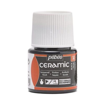 PINTURA CERAMICA PEBEO NEGRO 14