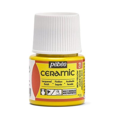 PINTURA CERAMICA PEBEO AMARILLO RICO 21