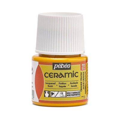 PINTURA CERAMICA PEBEO AMARILLO NARANJA 22
