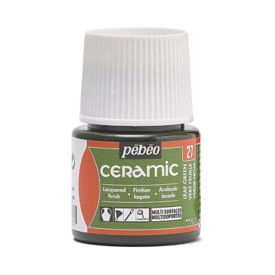 PINTURA CERAMICA PEBEO VERDE HOJA 27