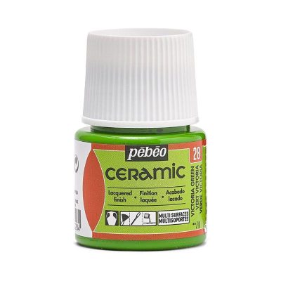PINTURA CERAMICA PEBEO VERDE VICTORIA 28