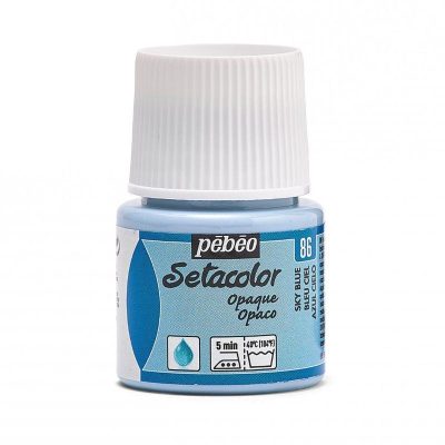 PINTURA PEBEO SETACOLOR OPACO AZUL CIELO 86