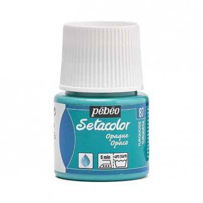 PINTURA PEBEO SETACOLOR OPACO TURQUESA 87