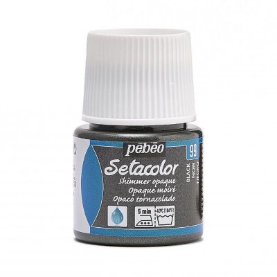 PINTURA PEBEO SETACOLOR NACARADO NEGRO 99