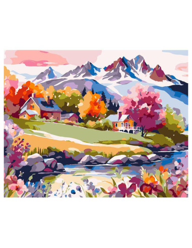 LIENZO ALEX BOG PINTAR POR MONTAÑAS MOD SG-0320