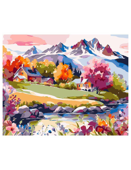 LIENZO ALEX BOG PINTAR POR MONTAÑAS MOD SG-0320