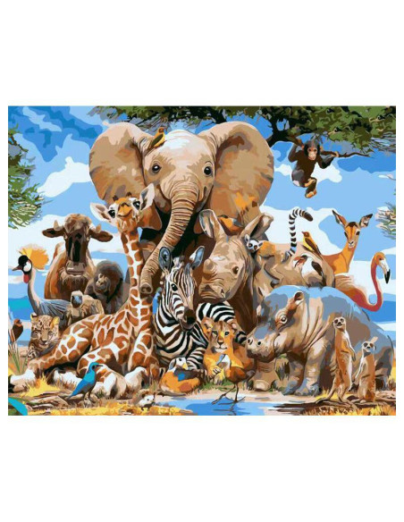 LIENZO ALEX BOG PINTAR POR LA SELVA MOD SG-1882