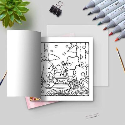 LIBRO DE MODA PARA COLOREAR MOD AA-0002 COZY