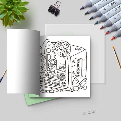 LIBRO DE MODA PARA COLOREAR MOD AA-0005 LITTLE