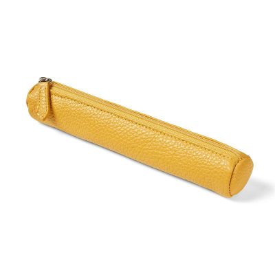 PORTATODO DE CUERO FABRIANO AMARILLO 19X3 5 CM
