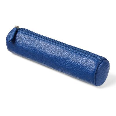 PORTATODO DE CUERO FABRIANO AZUL 20X5 CM