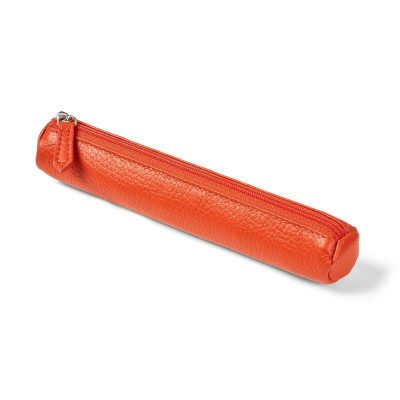 PORTATODO DE CUERO FABRIANO NARANJA 19X3 5 CM