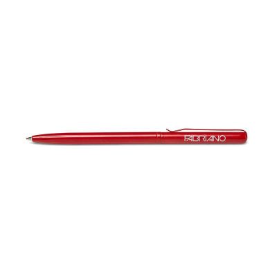 BOLÍGRAFO FABRIANO TINTA NEGRA SLIM ROJO